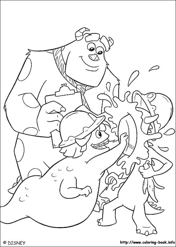 Monsters, inc. coloring picture